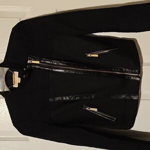 Michael Kors Black Blazer with Gold Accents